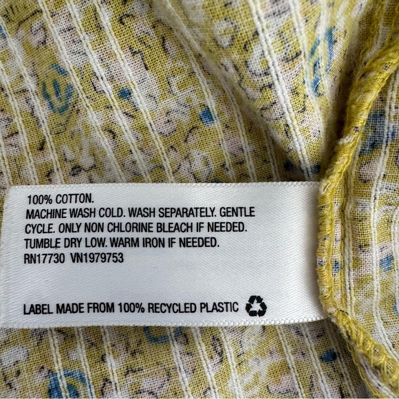 Universal Thread Womens Yellow Floral Sleeveless Crochet Trim Dress Size Medium - Picture 8 of 10